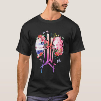 Blommig dialysjuksköterska påskägg njurdialys T Shirt