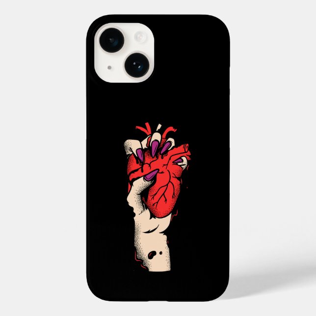 Blommig Dödskalle Telefonfodral | Gothi iPhone/iPa (Baksida)
