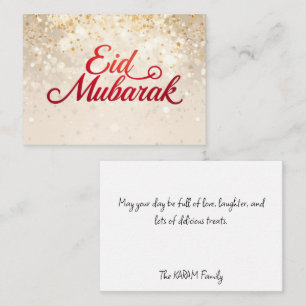 Blommig Eid Mubarak brevkort Anteckningskort