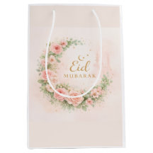 Blommig Eid Mubarak – Rosafärgad islamisk present