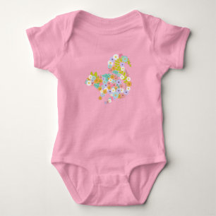 Blommig Ekorre Blommor Söt Djur T Shirt