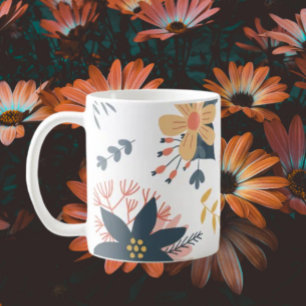 Blommig Elegans Kaffemugg