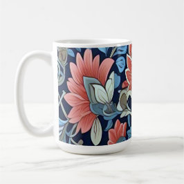 Blommig elegans mönster av Ratti_Creative_Arts Kaffemugg
