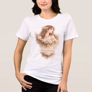 Blommig elegans t shirt