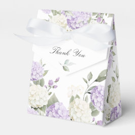 Blommig Elegant Lila Syren Hortensia Bröllop Presentaskar