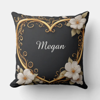 💐 Blommig Elegant Romantisk Lyxig Present med Gul Kudde