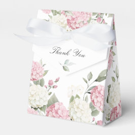 Blommig Elegant Rosa Hydrangea Bröllop Presentaskar