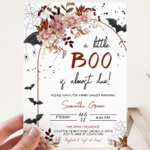 Blommig En Liten Boo Bebis Shower