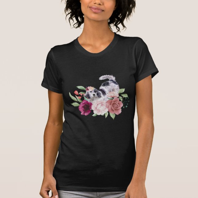 Blommig engelsk bosättare  t shirt (Framsida)