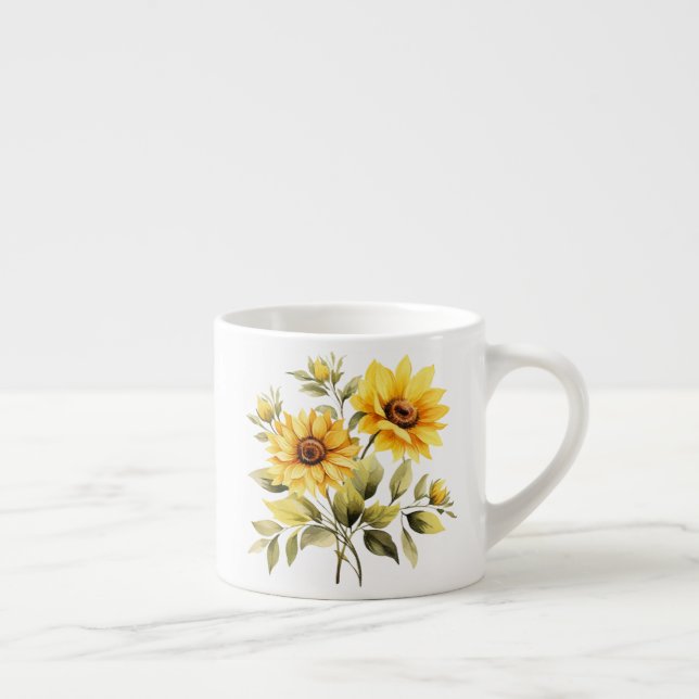 Blommig  espressomugg (Höger)
