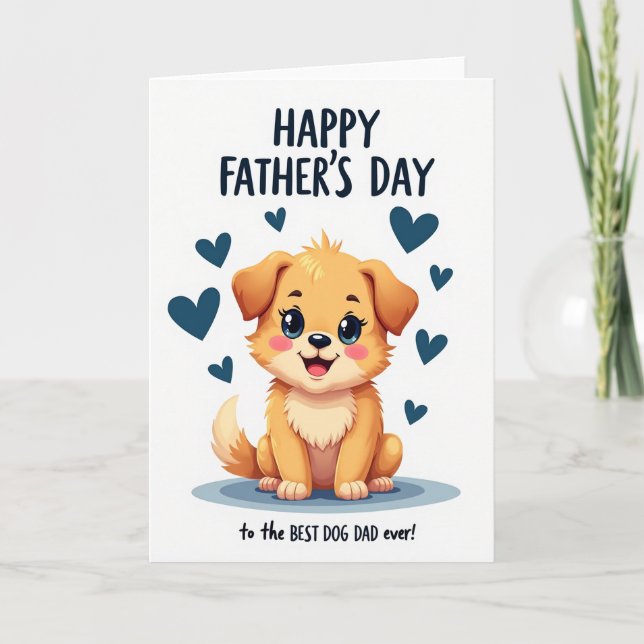 Blommig fadersdag bästa kortet kort (Framsida)