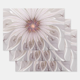 Blommig fantasi, Abstrakt Modern Pastellblomma