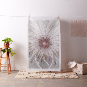 Blommig fantasi, abstrakt modern pastellblomma tyg