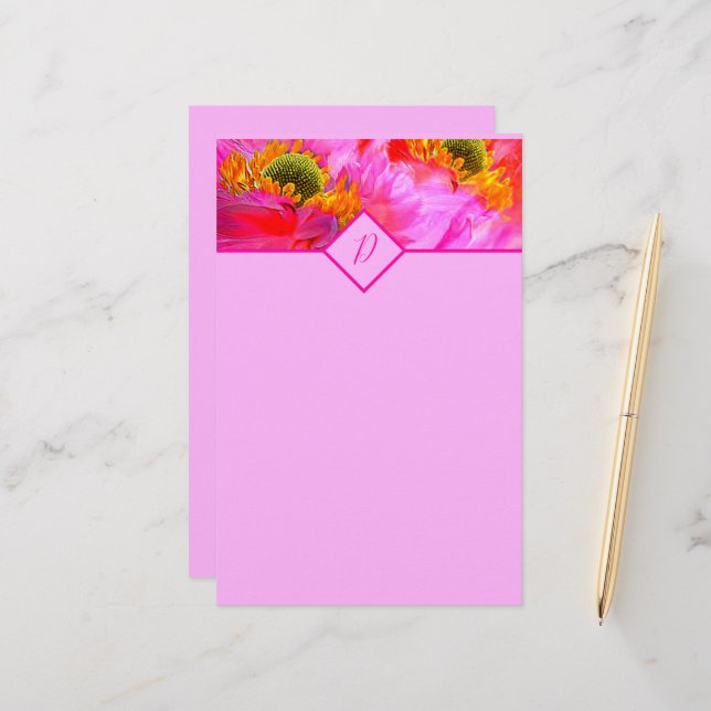 Blommig fantasi   brevpapper (Fram/Back In Situ)