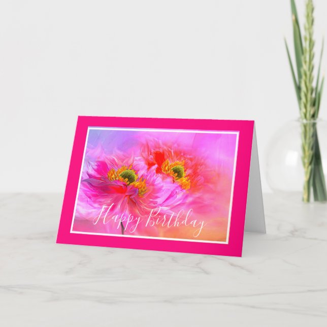 Blommig fantasi specialkort kort (Framsida)