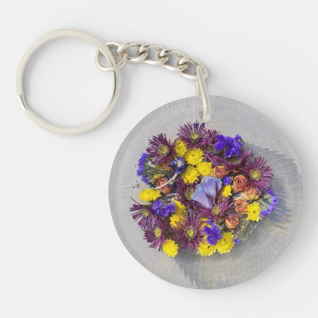 Blommig fantasinyckelring (Framsidan)