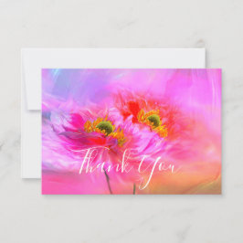 Blommig fantasitackkort tack kort