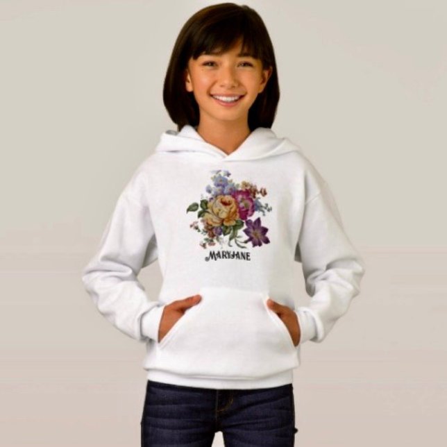 Blommig Fantasy Hoodie T Shirt (Skapare uppladdad)