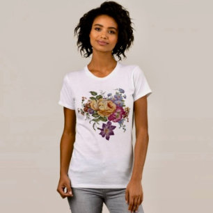 Blommig fantsi t shirt