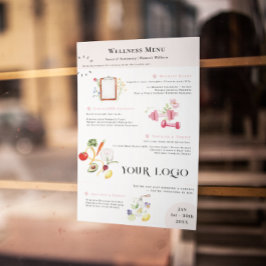 Blommig Fitness & Näringstjänst Lista Mall Flygblad