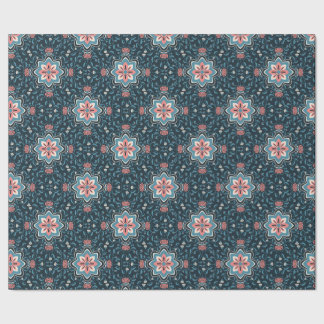 Blommig folkpattern presentpapper