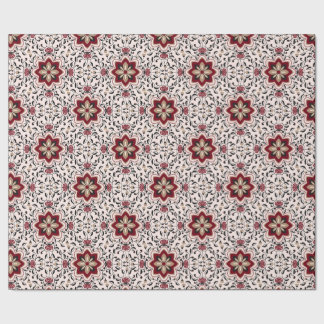 Blommig folkpattern presentpapper