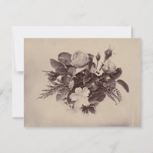 Blommig Fotografi Vintage Konst Vykort