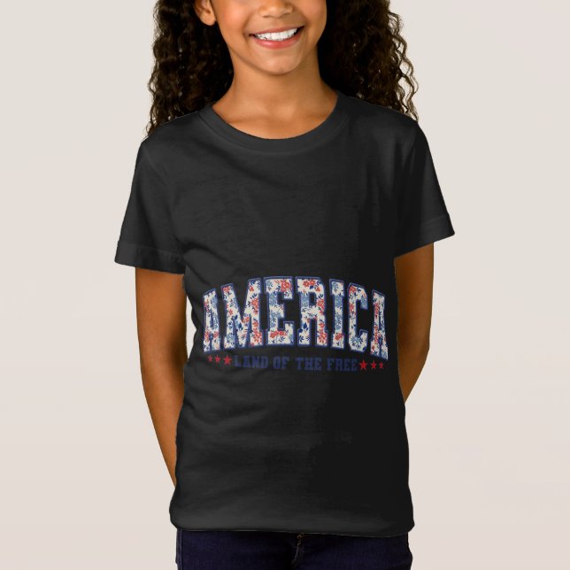 Blommig Frihet T Shirt (Framsida)