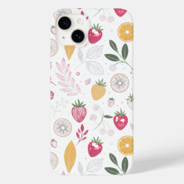 “Blommig frukt botanisk iPhone/iPad-fodral”