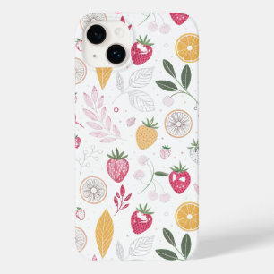 “Blommig frukt botanisk iPhone/iPad-fodral”