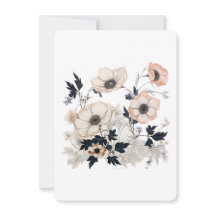 Blommig fyrkant, nordisk konstdesign, mjuka pastel