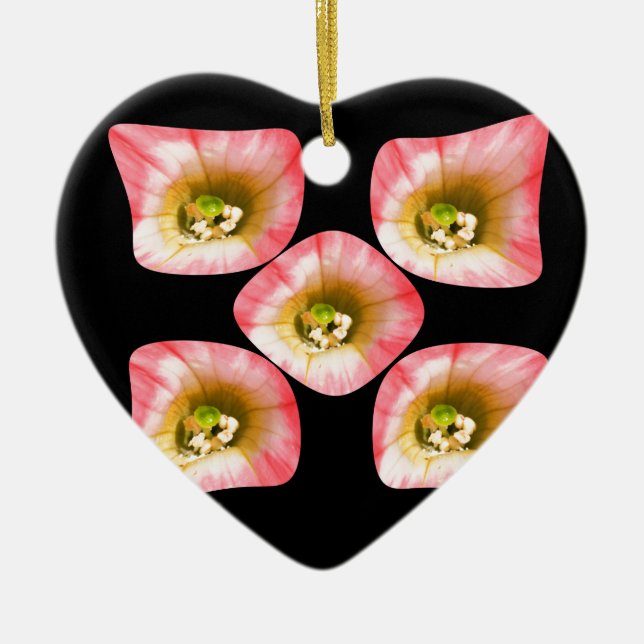Blommig Glädje Julgransprydnad Keramik (Framsidan)