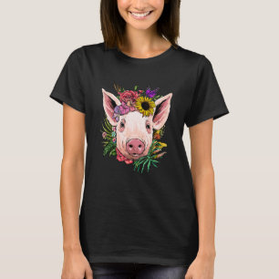 Blommig Gris Trädgårdsskötsel Botanisk Växt Blomma T Shirt
