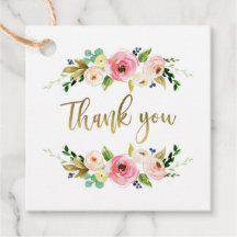 Blommig guld och rosa favorittagg, boho, rustik