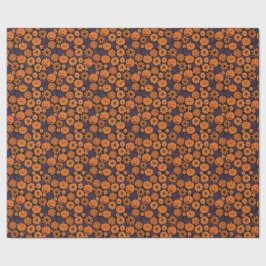 Blommig Halloween Presentpapper