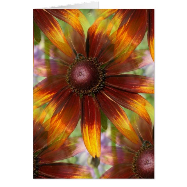 Blommig Hälsningskort (Framsidan)