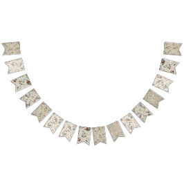 Blommig hängande banderoll | Bröllopsfest Vimplar