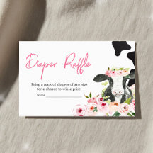 Blommig Heliga Ko Baby Shower Blöja Lotteri