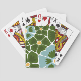 Blommig illustration casinokort