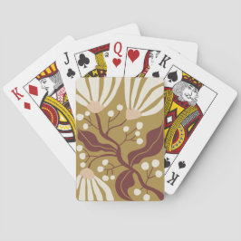 Blommig illustration casinokort
