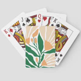 Blommig illustration casinokort