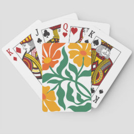 Blommig illustration casinokort