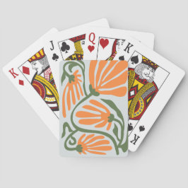 Blommig illustration casinokort