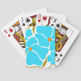 Blommig illustration casinokort