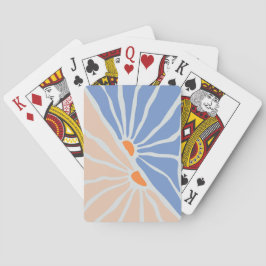 Blommig illustration casinokort