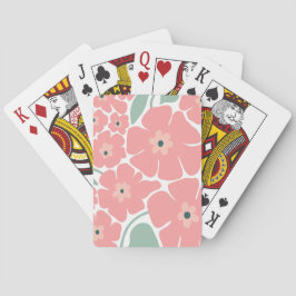 Blommig illustration casinokort
