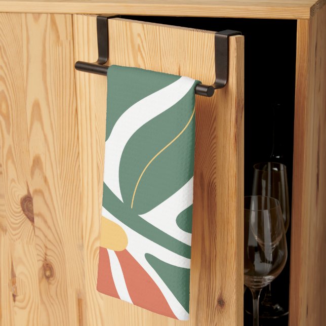 Blommig illustration kökshandduk (Thirds Fold)