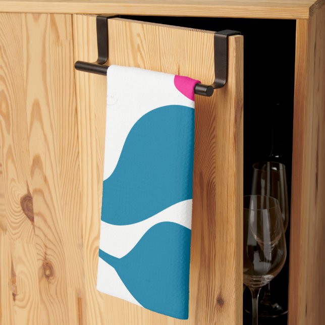 Blommig illustration kökshandduk (Thirds Fold)