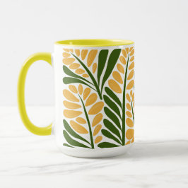 Blommig illustration mugg