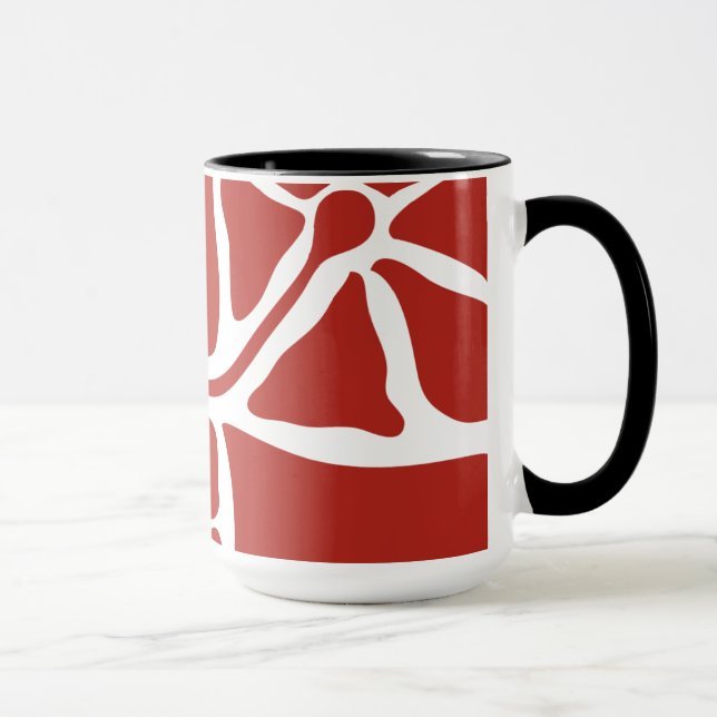 Blommig illustration mugg (Höger)